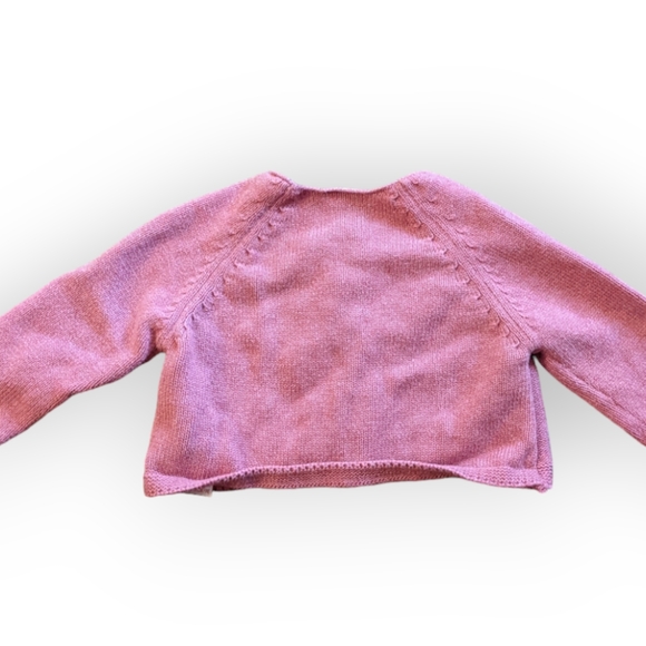 6-9 Months Next UK Baby Girl Pink Button Up Knit Cardigan - Picture 3 of 5